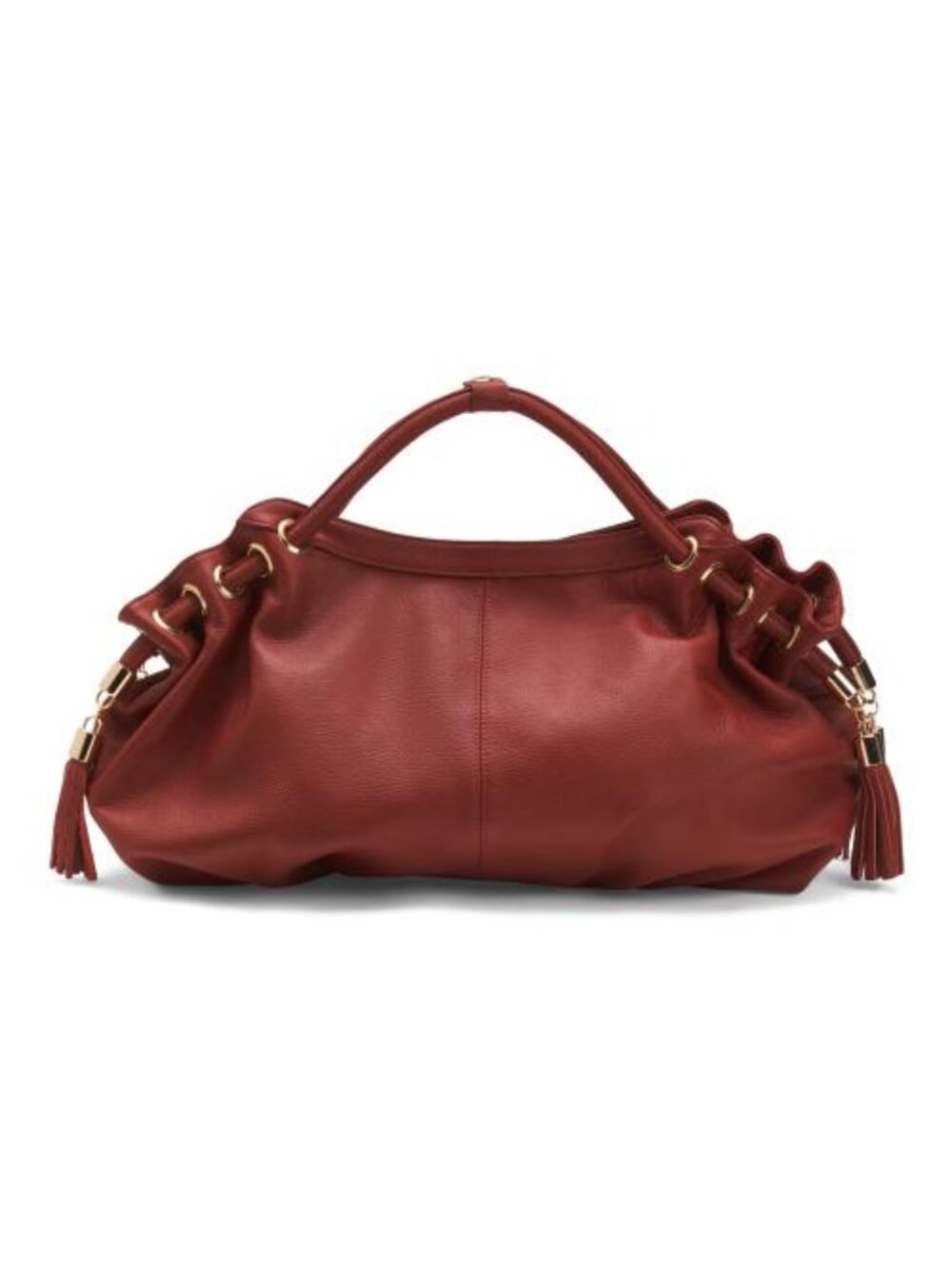 AMERILEATHER Leather Musette Satchel - Picture 2 of 6